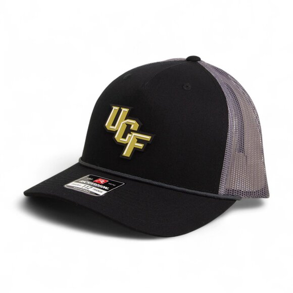 UCF Knights 3D Snapback Trucker Rope Hat- Black/ Charcoal - Picture 1 of 3